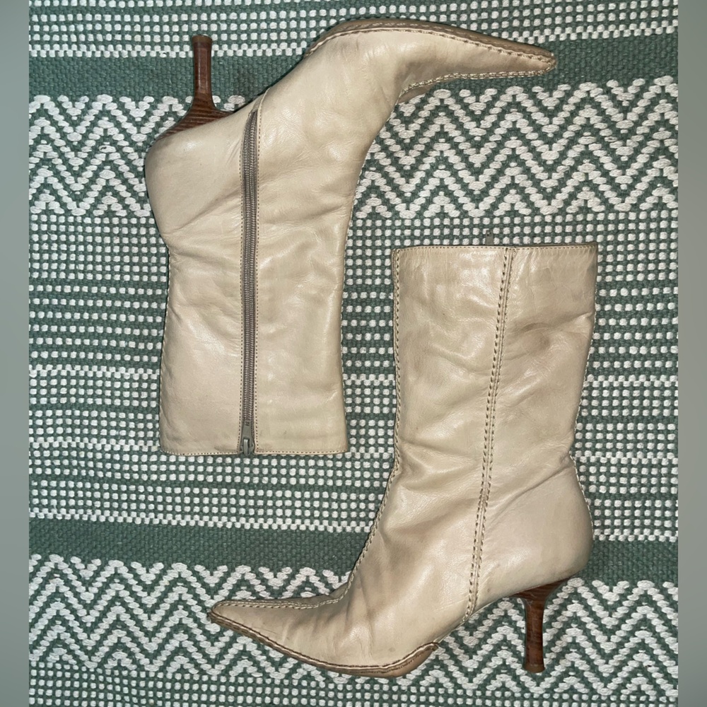 Vintage Luichiny Beige Ankle Boots